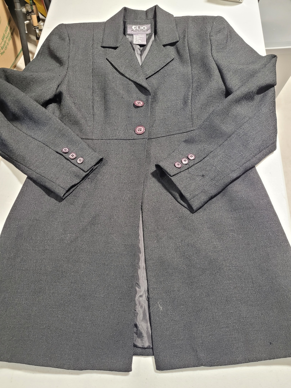 Clio Women's Dark Gray Tailored Coat